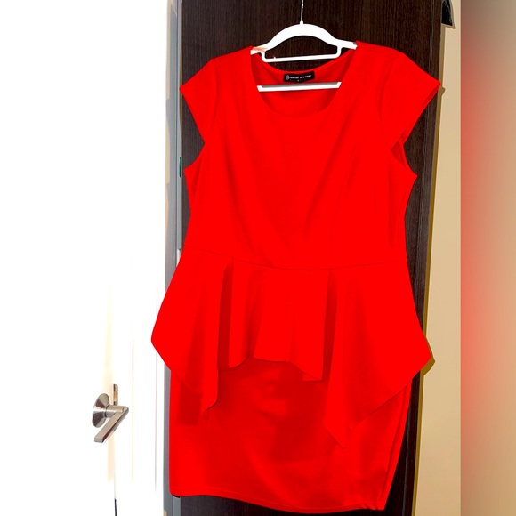 ♥️Red Peplum Work Dress♥️ - Picture 4 of 5